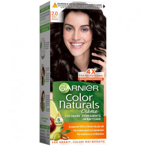 Vopsea de par permanenta Garnier Color Naturals 2.0 Negru Abanos, 110 ml