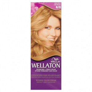 Vopsea de par permanenta Wellaton 8/0 Blond deschis, 110ml
