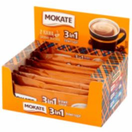 Cafea instant Mokate cu zahar brun 3 in 1, 24 x 17g, NM21353