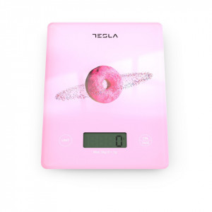 Cantar de bucatarie Tesla NM/KS101P, 5kg, Roz