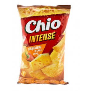 Chipsuri cu gust de cascaval si chili Chio Chips Intense 130g, NM26015