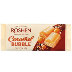 Ciocolata cu caramel aerata Roshen Caramel Bubble 80g, NM21907