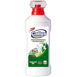 Detergent automat lichid concentrat Gallus 3 in 1 Universal, 57 spalari, 2 L, Alb/Verde