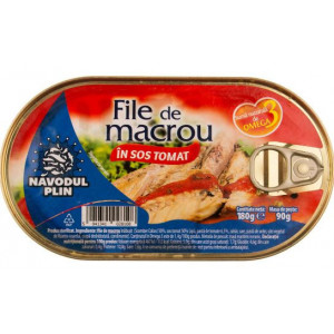 FIle de macrou in sos de rosii Navodul Plin 180g, NM26766