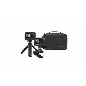 Kit pentru calatorie GoPro Mini trepied, clip magnetic, geanta transport, Negru
