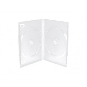 MediaRange DVD CASE FOR 2 DISCS,14mm,FROSTED/TRANSPARENT