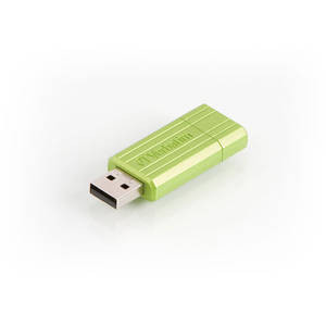 Memorie USB Verbatim Store 'n' Go PinStripe 16GB, USB 2.0, Verde