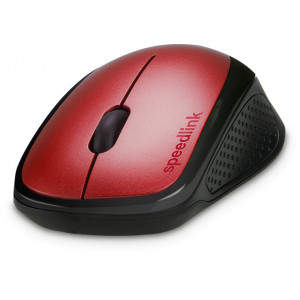 Mouse optic wireless SpeedLink Kappa, 3 butoane, 1200 DPI, forma ergonomica, Rosu