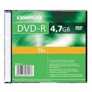 Omega DVD-R 4.7GB 16x Slim Case 10 Pack