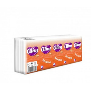 Servetele nazale Alint Sensitiv, 2 straturi, 10 pachete, Alb