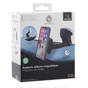 Suport telefon magnetic cu ventuza pentru parbriz TnB, 20 x 8 x 17 cm, NM/ CARMAGLUX5, Negru