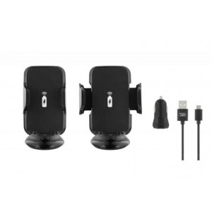 TNB Wireless car charger + Cigar-lighter Charger + Micro USB cable (black)