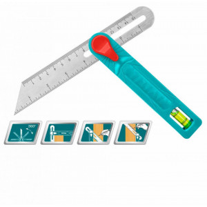 TOTAL - Echer reglabil din otel inoxidabil - 150mm