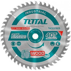 TOTAL - Panza ferastrau TCT pentru lemn - 235x30mm