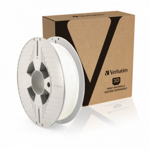 Verbatim 3D PRINTER FILAMENT TEFABLOC TPE 2.85mm1.75MM WHITE 500G