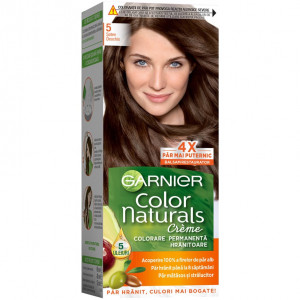 Vopsea de par permanenta cu amoniac Garnier Color Naturals 5 Saten Deschis, 110 ml