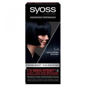 Vopsea de par permanenta Syoss Color Baseline 1-4 Negru Albastrui, 115 ml