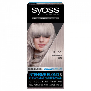 Vopsea de par permanenta Syoss Cool Blonds 10-55 Ultraplatinum Blond, 115 ml