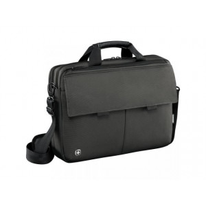 Wenger Route, 16 inch Laptop Messenger with Tablet Pocket, Black