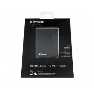 Acumulator extern Verbatim Ultra Slim Power Pack, 1200 mAh, Li-Po, NM/ 97929, Negru