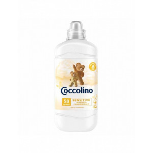 Balsam de rufe Coccolino Sensitive Almond & Cashmere Balm, 58 spalari, 1.45 L, Alb