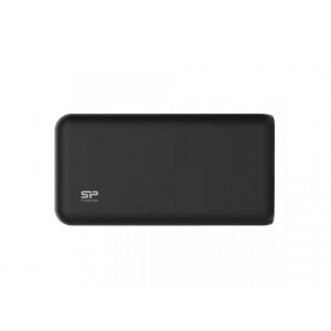 Baterie externa Silicon Power S200 20000mAh, 2 x USB, indicator LED, NM/ SP20KMAPBK200P0K, Negru