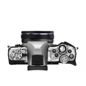 Camera Foto Olympus E-M5 Mark II silver + EZ-M1442 black