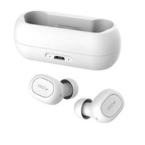 Casti wireless QCY T1C, operare tactila, rezistenta la apa IPX4, NM/ T1C_W, Alb