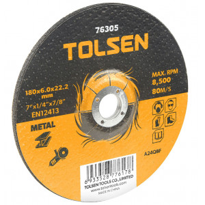 Disc abraziv cu centru coborat (metal) 180x6x22 mm