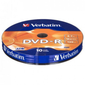 DVD-R Verbatim, 43729, 4.7Gb, 16x, shrink 10 buc