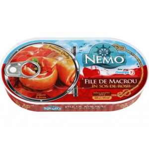 File de macrou in sos de rosii Nemo 170g, NM23126