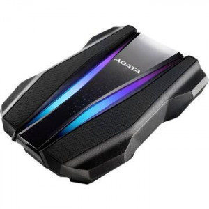 HDD portabil Adata HD770G, 2TB, RGB, 2.5", USB 3.2, Negru
