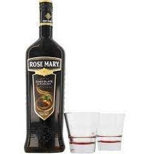 Lichior Rose Mary ciocolata & alune 1000ml + 2 pahare, NM21445