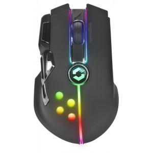 Mouse optic wireless SpeedLink Imperior gaming, buton DPI, iluminare RGB, acumulator, Negru