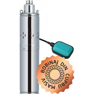Pompa submersibila pentru apa curata Blade 4QGD1.2-50-0.37-F PRO, 370 W, debit maxim 1500 L/ora, NM/ PMP0019, Argintiu
