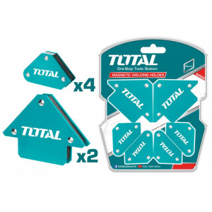 Set 6 coltare magnetice pentru sudura Total TAMWH6002/NM, 2x3", 4 mini magnet, Verde