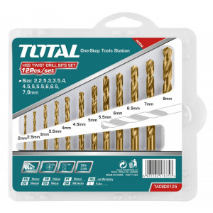 Set burghiu pentru metal HSS: 12 buc