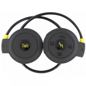 TNB SPORT BLUETOOTH HEADPHONES BACK OF HEAD BLACK