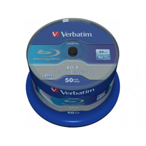 Verbatim BD-R SL Datalife 25GB 6X Spindle 50