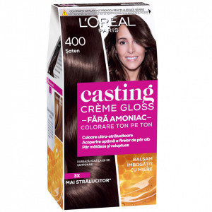 Vopsea de par semi-permanenta fara amoniac L'Oreal Paris Casting Creme Gloss 400 saten, 180 ml