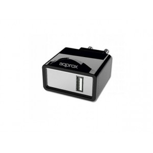 APPROX USB TRAVEL WALL CHARGER 5V/1Ax1 USB BLACK