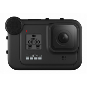 Carcasa multimedia pentru GoPro Hero8 Black, microfon incorporat, port 3.5m, port micro-HDMI, NM/ AJFMD-001, Negru