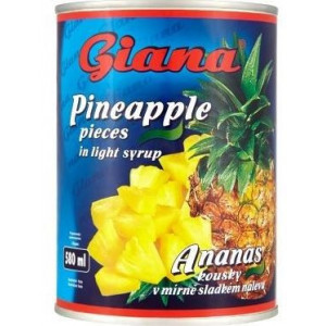 Compot de ananas bucati Giana 580g, NM23383