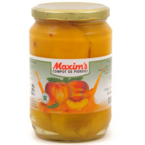 Compot de piersici Maxim's 720g, NM26201
