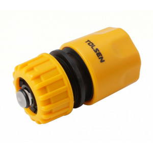 Conector rapid cu opritor Tolsen 1/2",din plastic, NM/ TL-57117, Galben/Negru