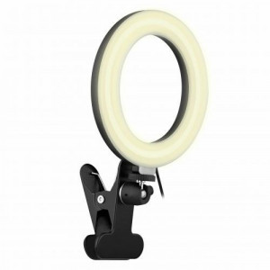Lampa LED Ring TNB cu clema, 6 inch, 150 de lumeni, 7 W, NM/ INLEDCLIP, Negru