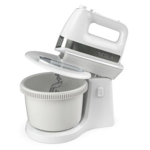 Mixer cu bol Tesla NM/MX505WXB, 500W, bol 3.2 L, 5 viteze, turbo, Alb