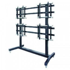 OMB MOVYALL - stand mobil pentru VIDEOWALL, 2x2 single, landscape