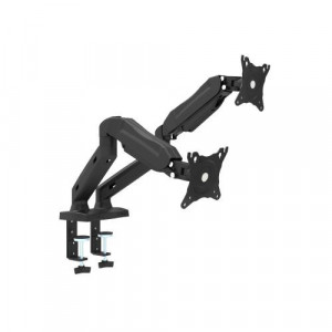 Omega -Monitor Desk Mount Double Full Motion Max Vesa 100X100