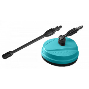 Perie rotunda pentru aparat de spala cu tija Total TGTPB251/NM, dimensiune 250 mm, tija 455 mm, Verde